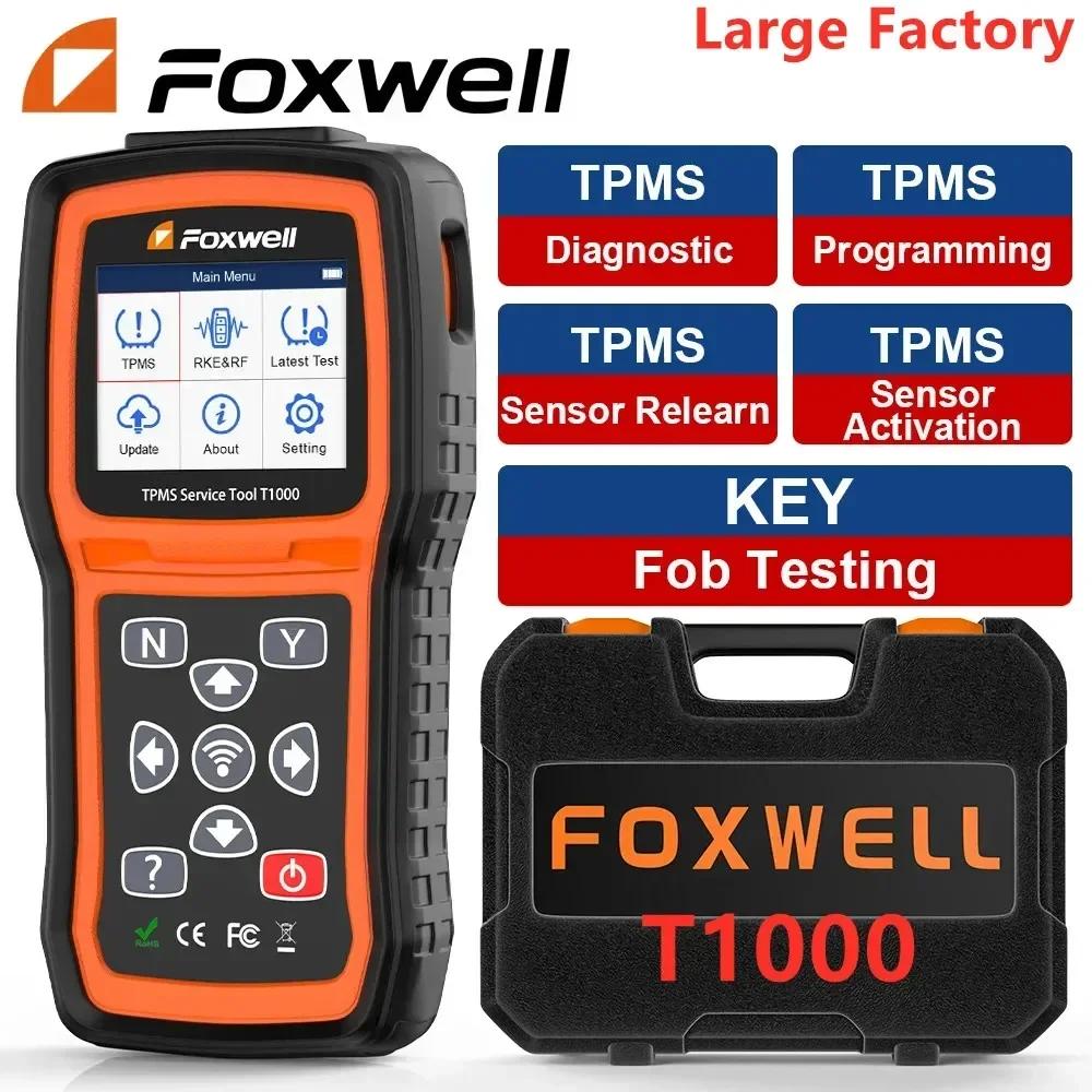 Foxwell T1000 FOB Ÿ̾ з ͸ ý, ڵ ׽ , TPMS , TPMS  α׷ Ȱȭ Ȯ RF Ű